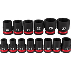 14PC SHOCKWAVE™ Impact Duty 1/2" Drive Metric Standard 6 Point Socket Set - 49-66-7013 - image 2