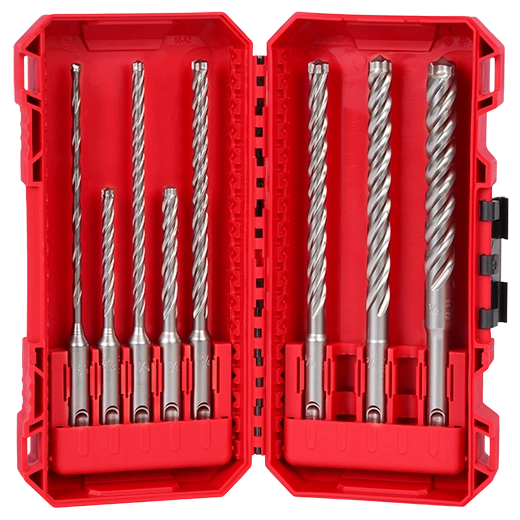 Milwaukee 8-Piece SDS Plus MX4 4-Cutter Drill Bit Kit | 48-20-7663