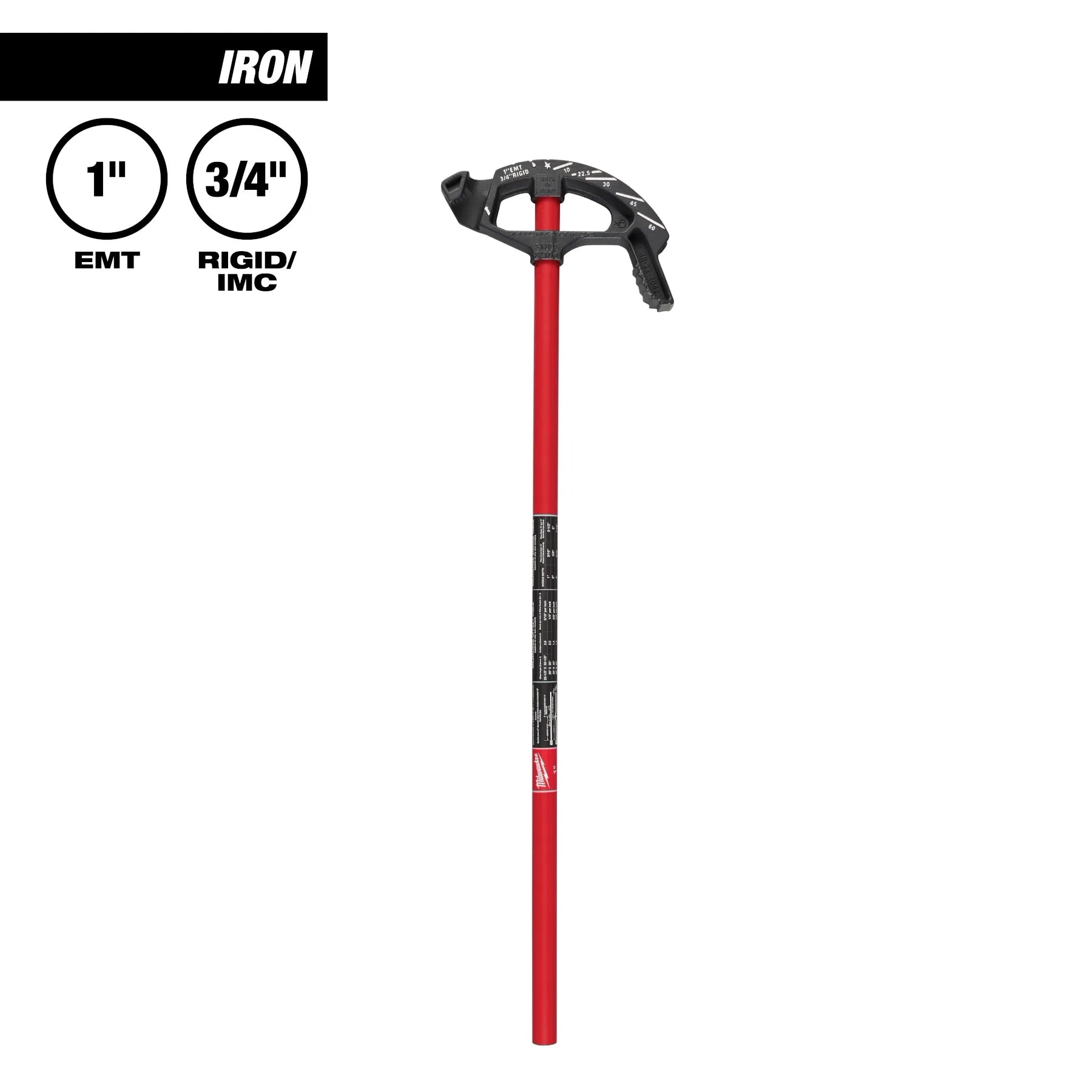 1" EMT Iron Conduit Bender