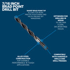 Bosch BP14606 7/16 In. Brad Point Drill Bit