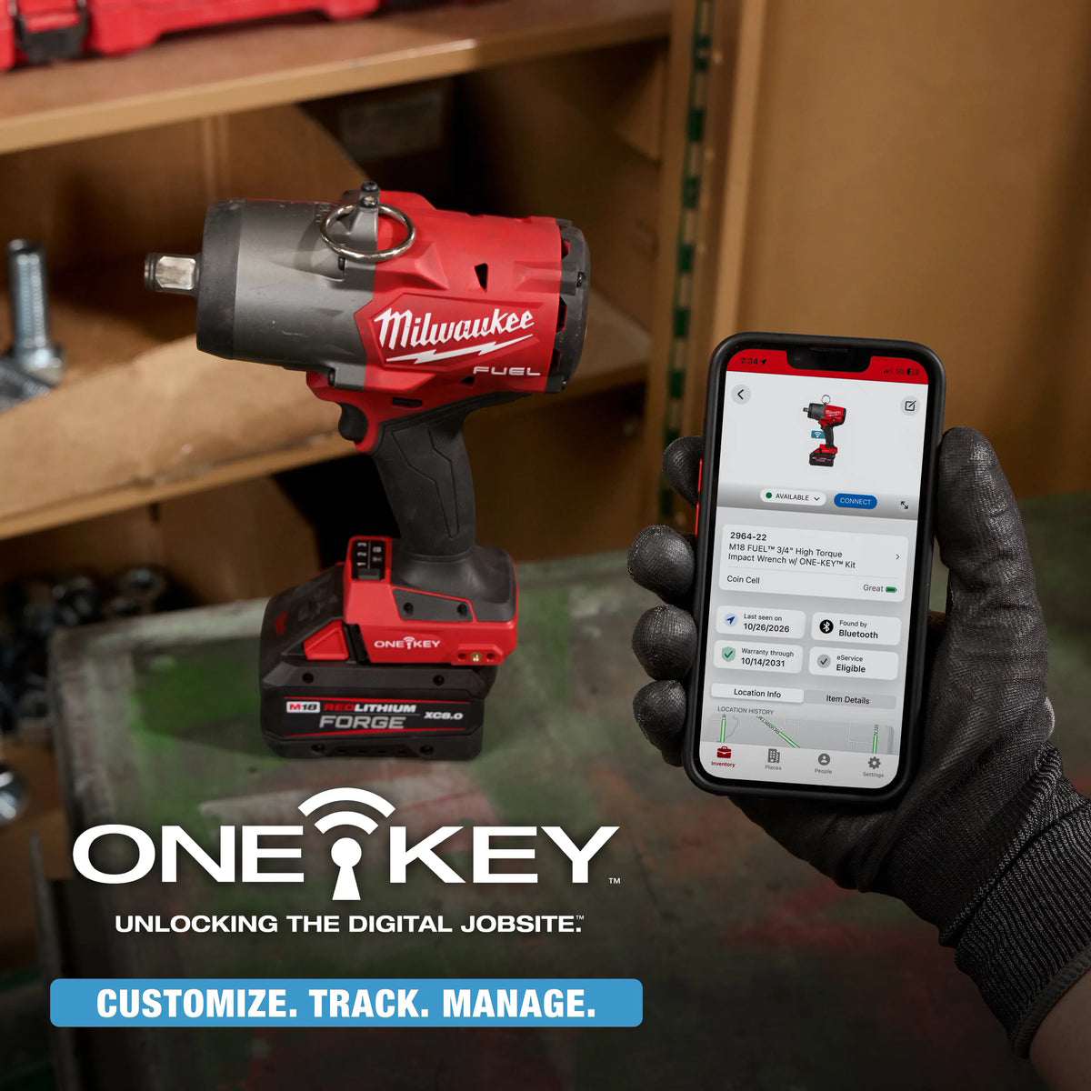 M18 FUEL™ 3/4" High Torque Impact Wrench w/ ONE-KEY™