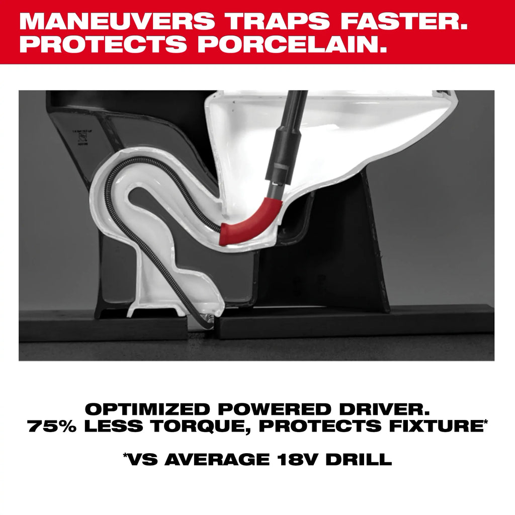 Milwaukee M12 TRAPSNAKE 6' Toilet Auger | 3576-21