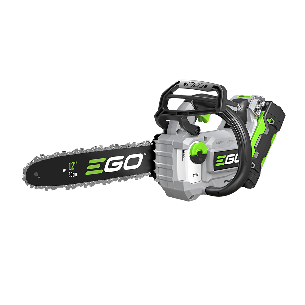 POWER+ 12" Compact Chain Saw with 2.5Ah Battery and 210W Charger