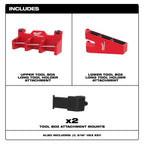 Milwaukee PACKOUT Tool Box Long Tool Holder Attachment | 48-22-8607