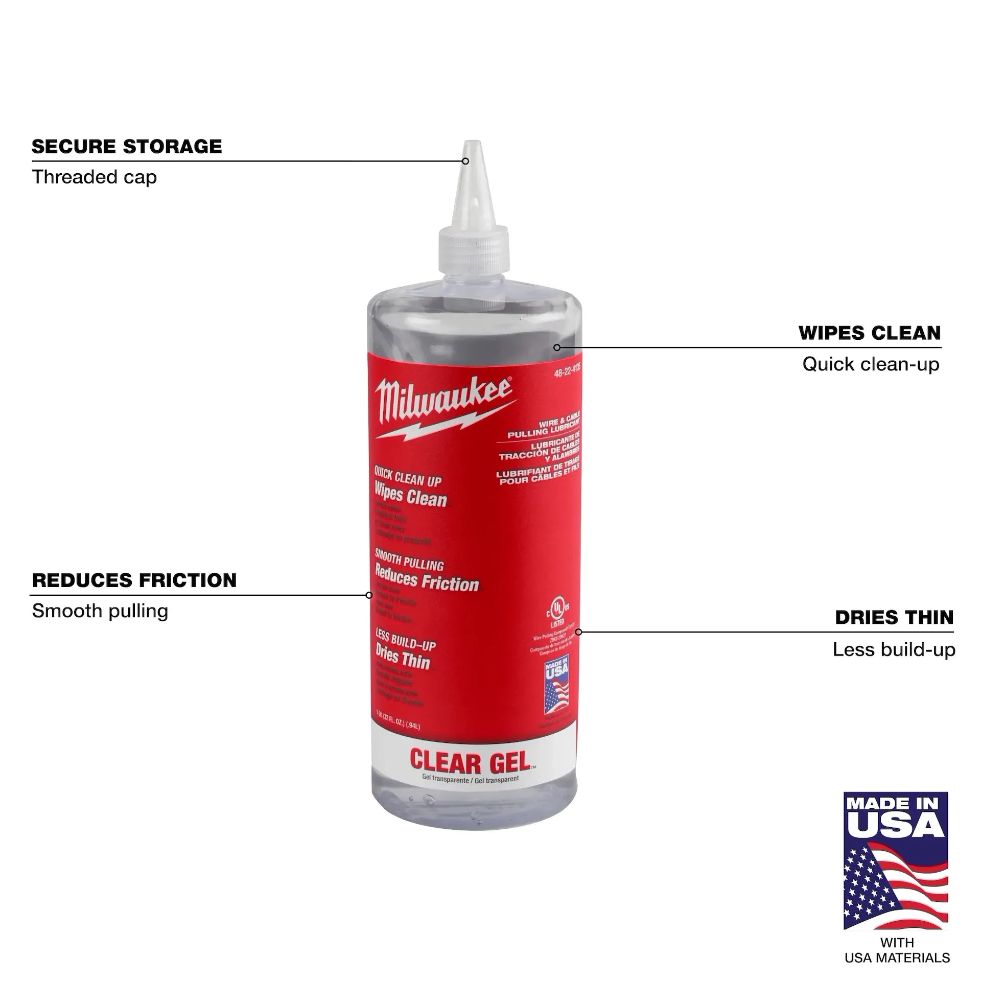 Wire & Cable Pulling Clear Gel Lubricant