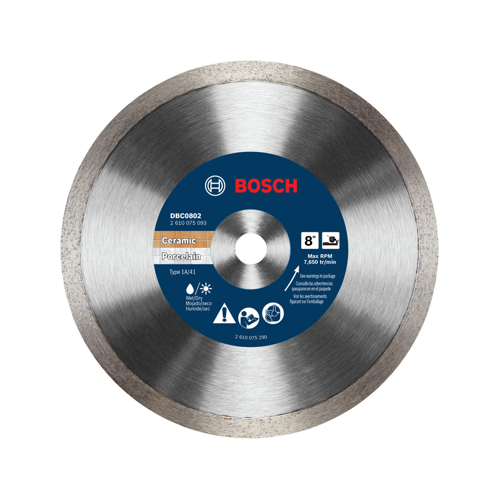 Bosch DBC0802 8 In. Premium Continuous Rim Blade for Precise Cuts