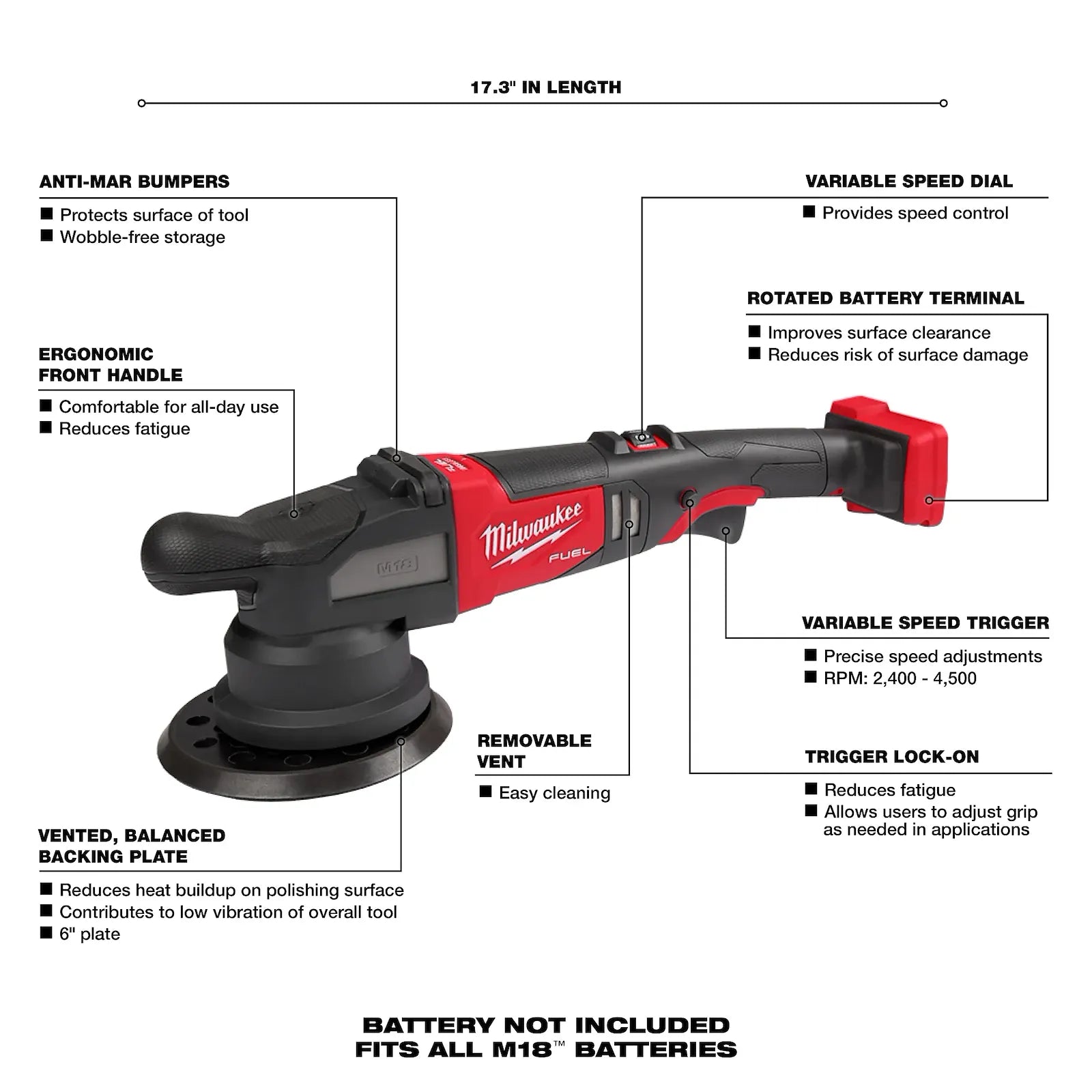 M18 FUEL 21mm Random Orbital Polisher Kit