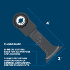 Bosch OSM200F 2 In. StarlockMax Oscillating Multi Tool Bi-Metal Plunge Cut Blade