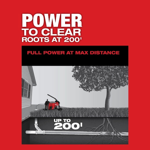 M18 FUEL™ Sewer Sectional Machine w/ CABLE-DRIVE™ Kit