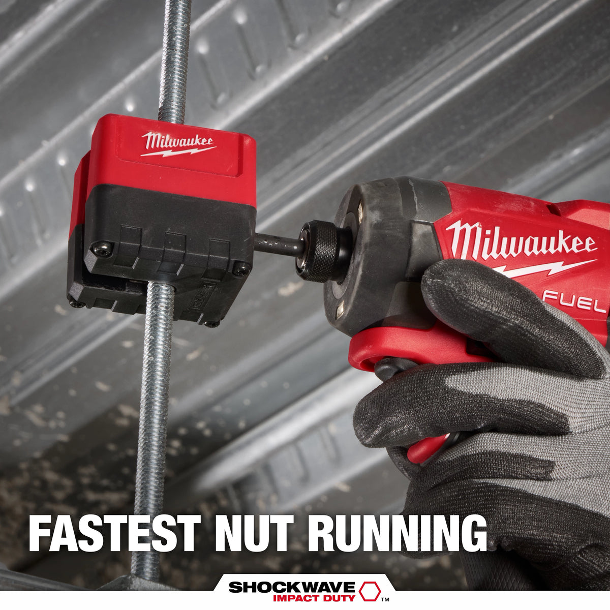 Milwaukee SHOCKWAVE Impact Duty 3/8" Threaded Rod Nut Runner (48-32-2391)