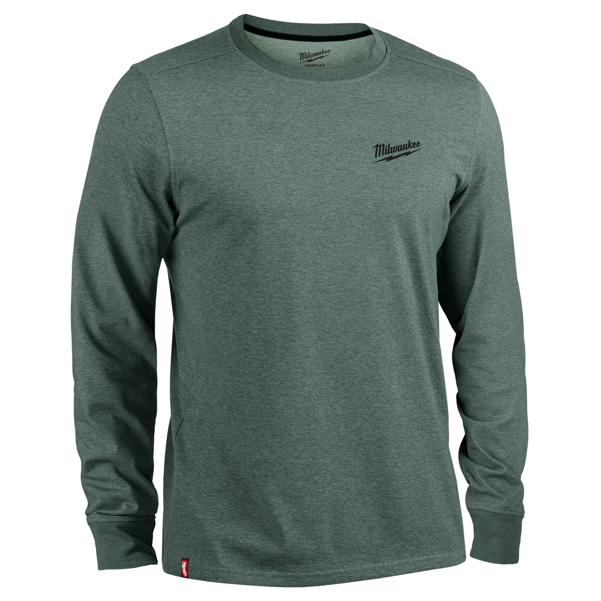 Milwaukee FREEFLEX Hybrid Work Tee - Long Sleeve - Dark Green