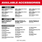MX FUEL™ Sewer Drum Machine for 5/8“ - ¾“ Cable Kit