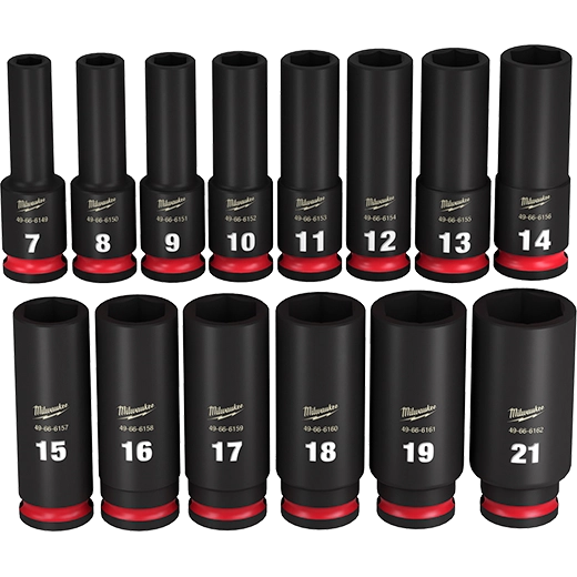14PC SHOCKWAVE™ Impact Duty 3/8" Drive Metric Deep 6 Point Socket Set - 49-66-7008 - image 2