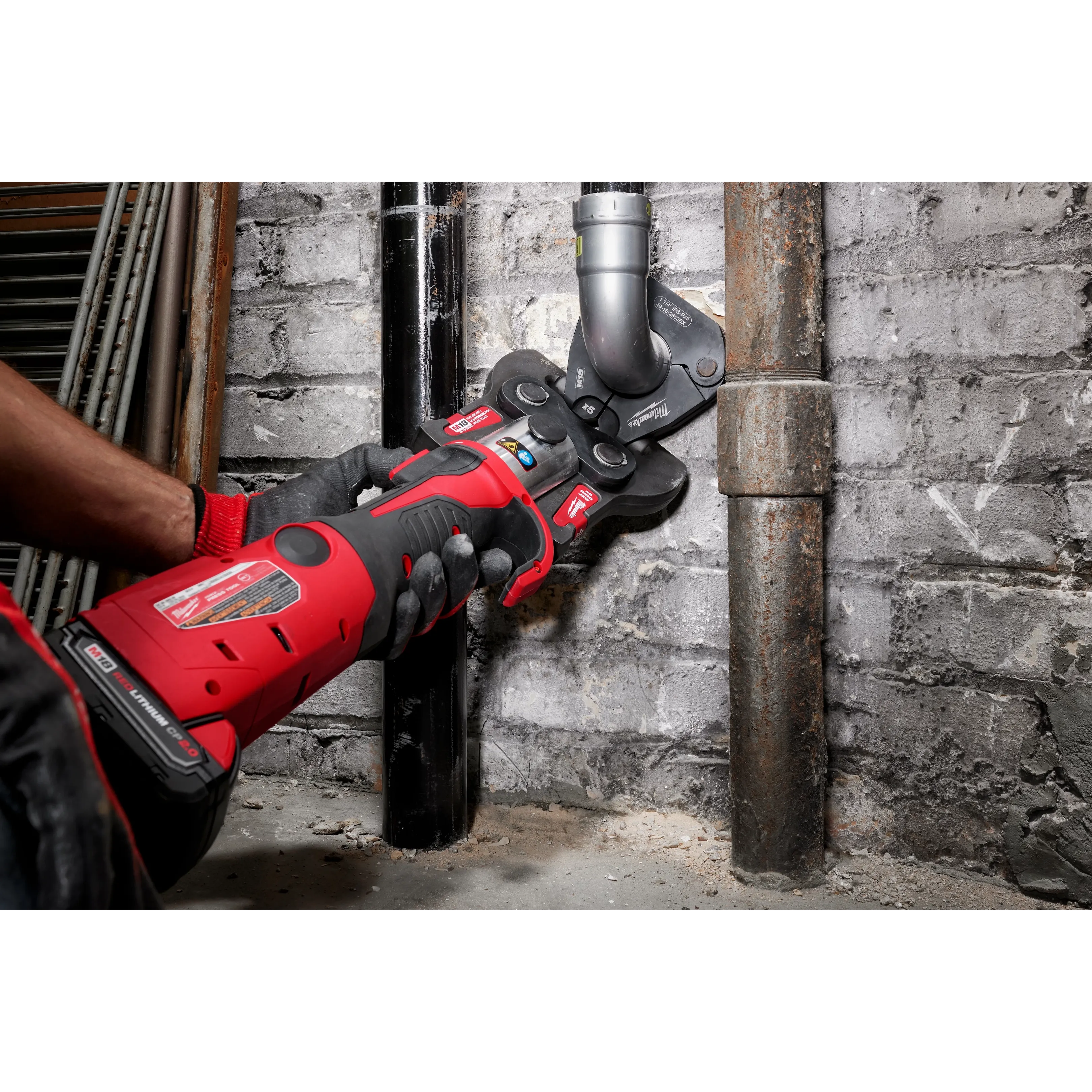 1/2" - 1" IPS-P Jaw & Pivoting Press Ring Kit for M12™ FORCE LOGIC™ Press Tool