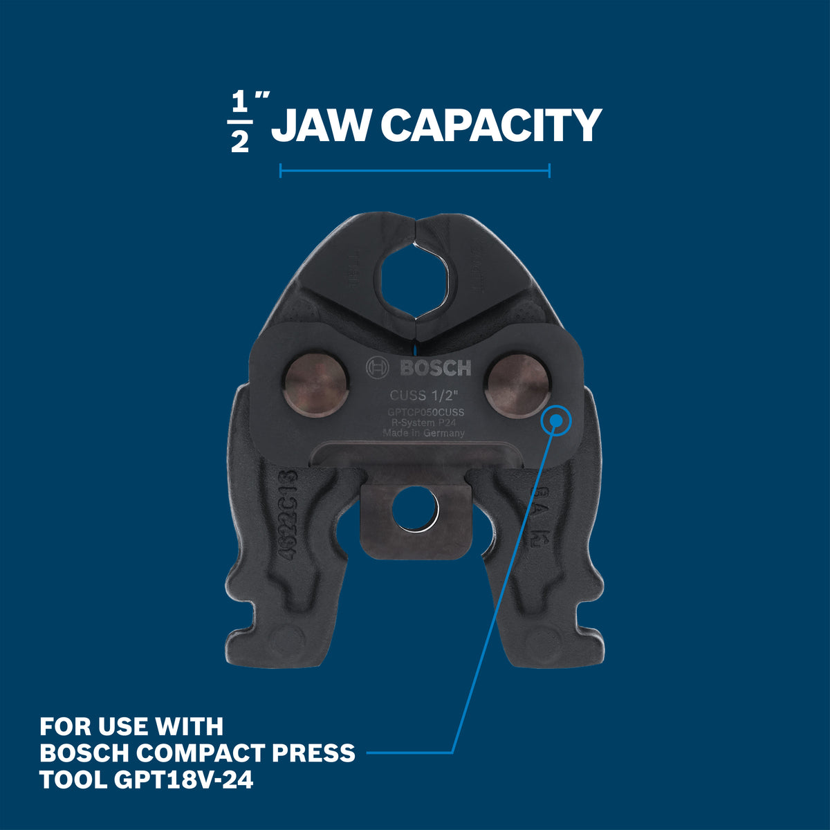 Bosch GPTCP050CUSS ½ In. Compact Press Jaw