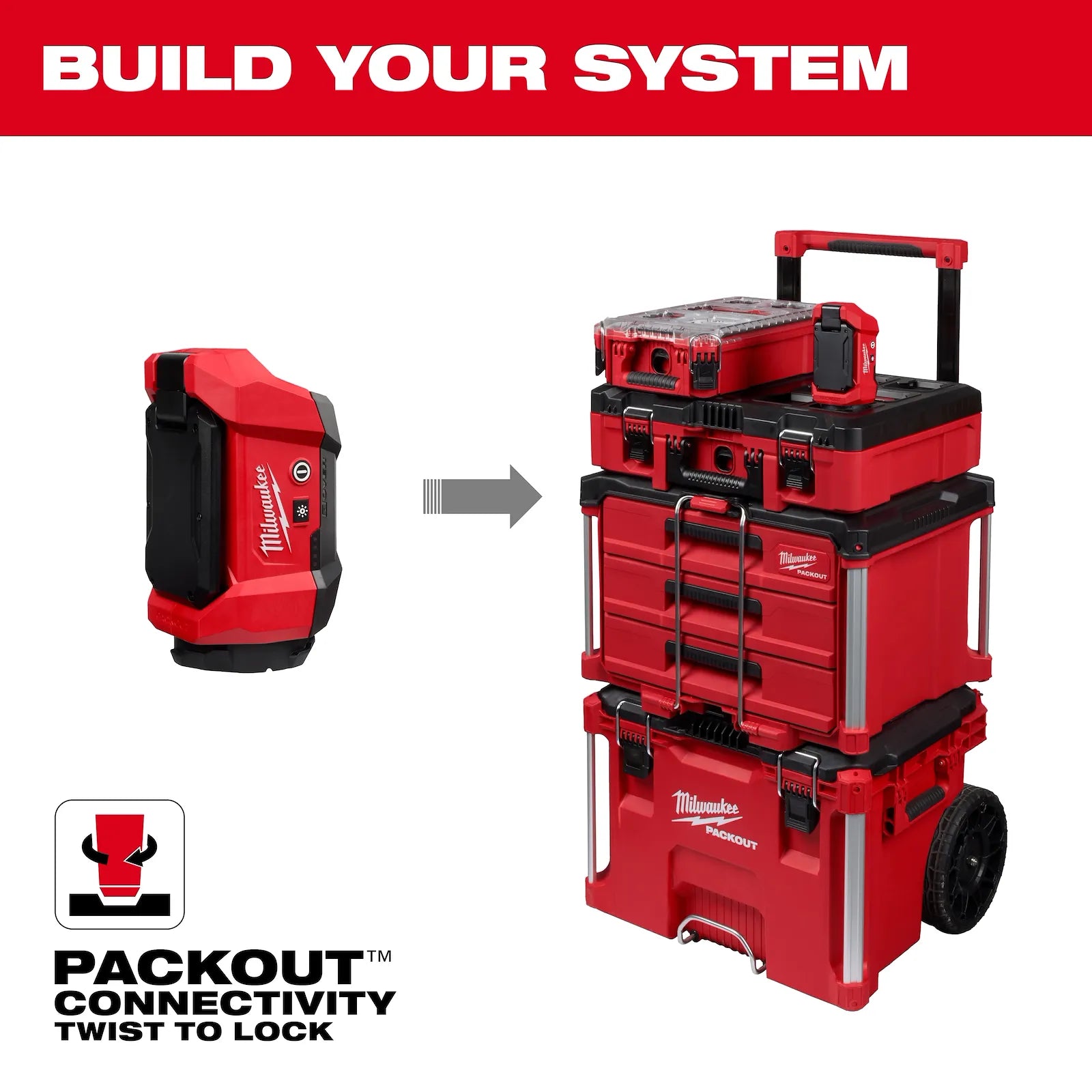 M12™ ROVER™ Multi-Directional Flood Light w/ PACKOUT™ Compatibility
