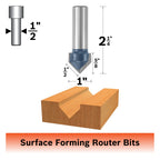 Bosch 84309M 90° x 1 In. Carbide Tipped V-Groove Bit