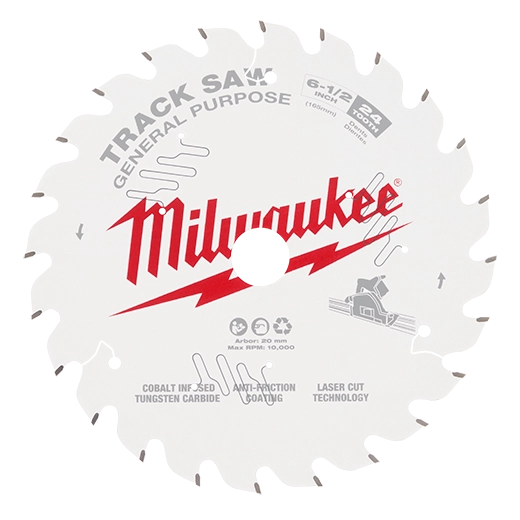 Milwaukee 6-1/2" 24T General Purpose Track Saw Blade | 48-40-0624