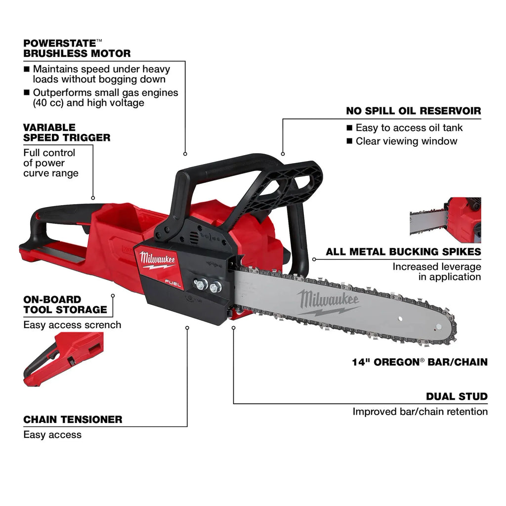 Milwaukee M18 FUEL 14" Chainsaw | 2727-20C