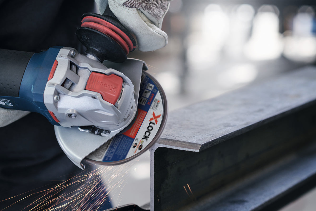 Bosch GWX10-45PE 4-1/2 In. X-LOCK Ergonomic Angle Grinder with Lock-On Paddle Switch