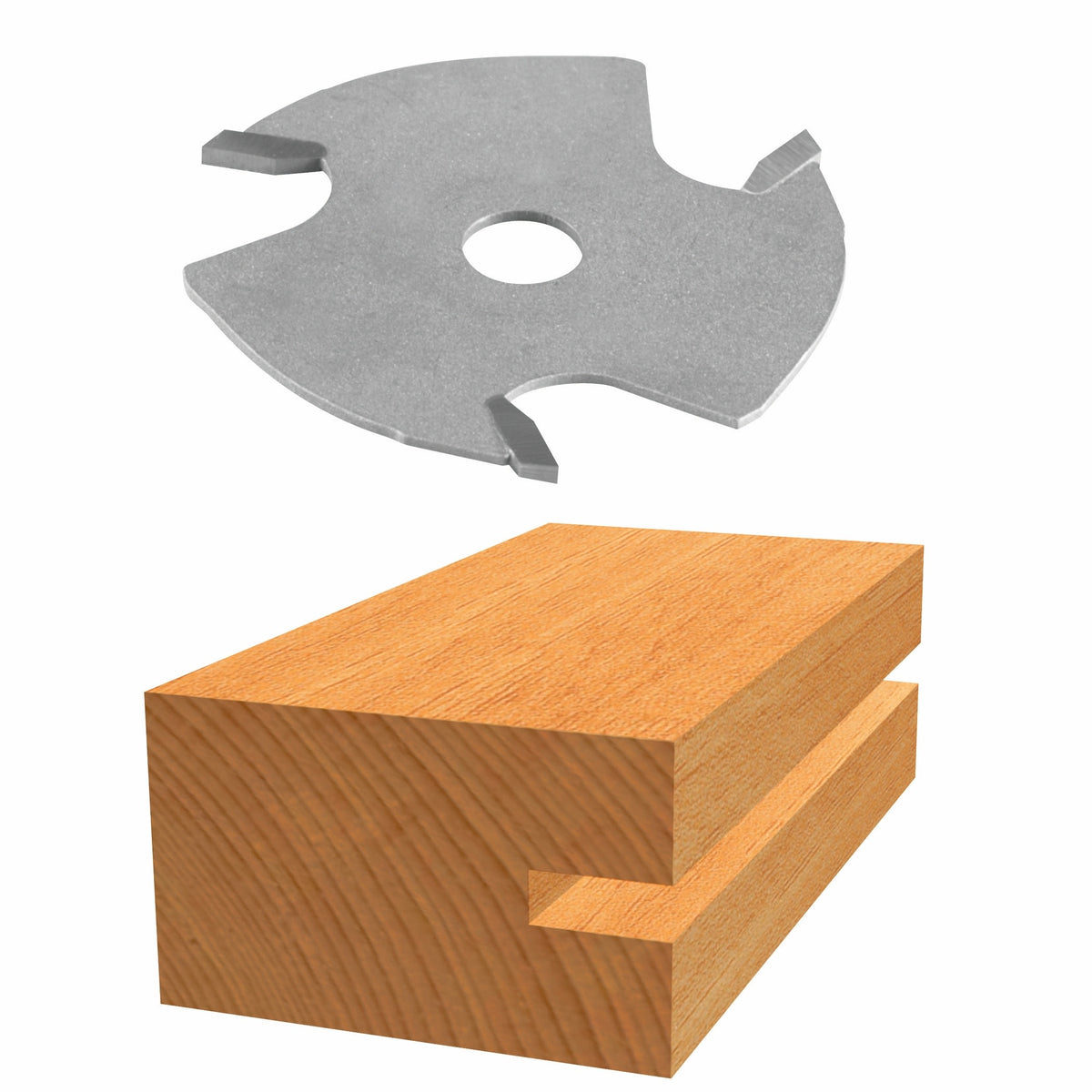 Bosch 85528M 3/32 In. Carbide Tipped 3-Wing Slotting Cutter Bit