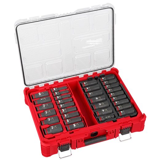 Milwaukee SHOCKWAVE Impact Duty Socket 1/2” Dr 31-Piece PACKOUT Set | 49-66-6806