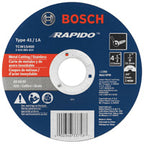 Bosch TCW1S450 4-1/2 In. .040 In. 7/8 In. Arbor Type 1A (ISO 41) 60 Grit Rapido Fast Metal/Stainless Cutting Abrasive Wheel
