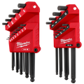 Milwaukee 22-Key Ball End L-Key Set - SAE/Metric | 48-22-2187