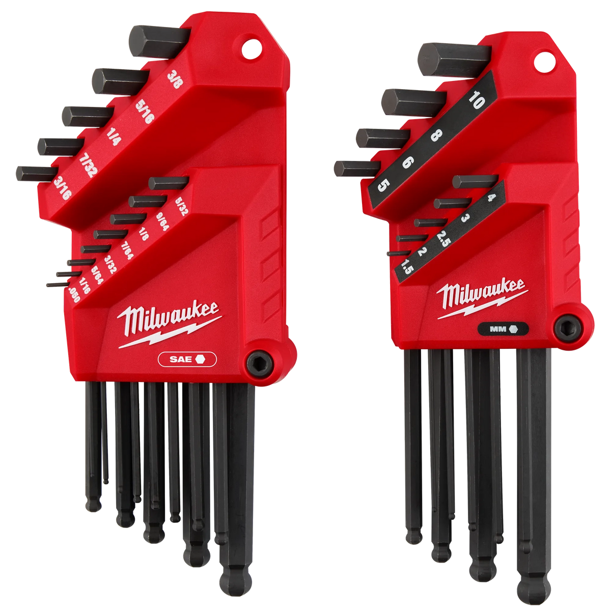 Milwaukee 22-Key Ball End L-Key Set - SAE/Metric | 48-22-2187