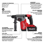 M18 FUEL™ 1" SDS Plus Rotary Hammer