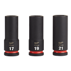 3PC SHOCKWAVE™ Impact Duty 1/2" Drive Metric Deep 6 Point Socket Set - 49-66-7025 - image 2