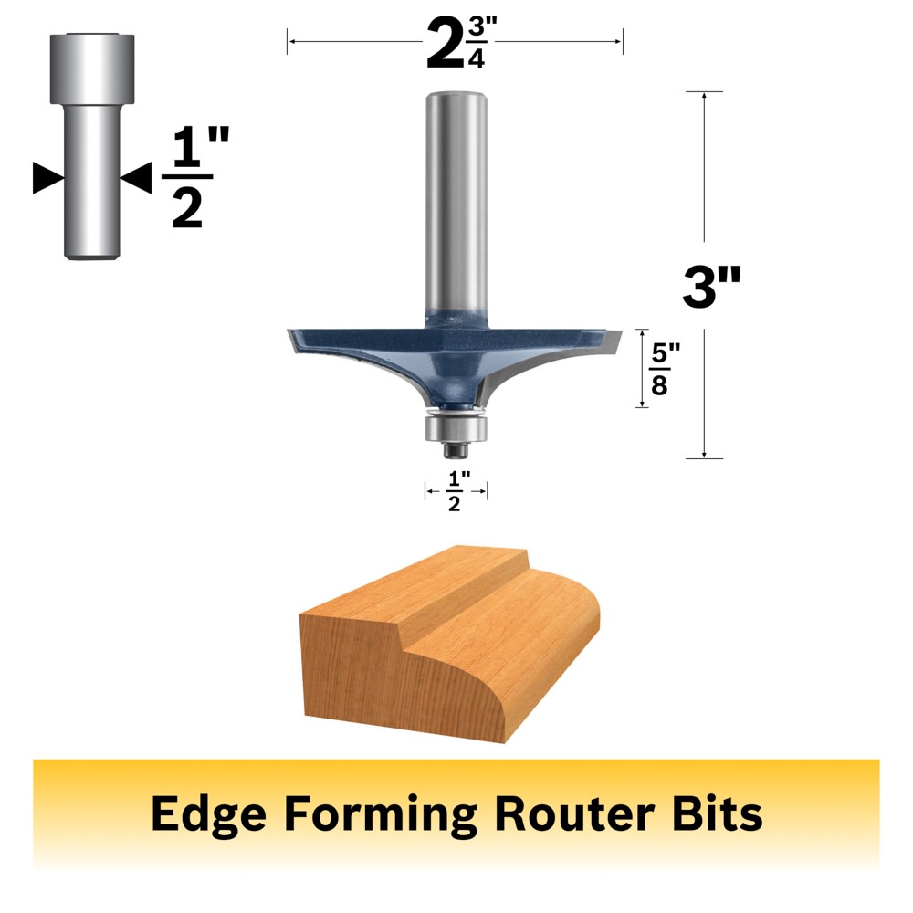 Bosch 84515M 2-3/4 In. x 5/8 In. Carbide Tipped Table Edge Bit