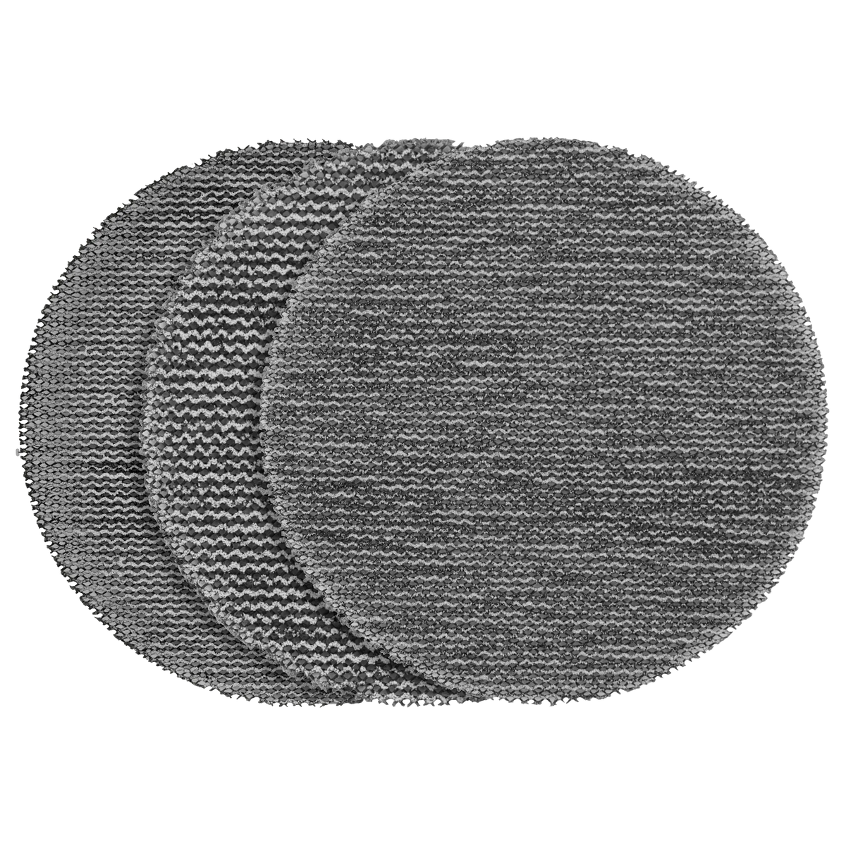 Milwaukee 3” Assorted 80, 120, 180 Grit Mesh Sanding Discs with POWERGRID Tear Resistant Mesh – 12 pk + Pad Saver | 48-80-6405