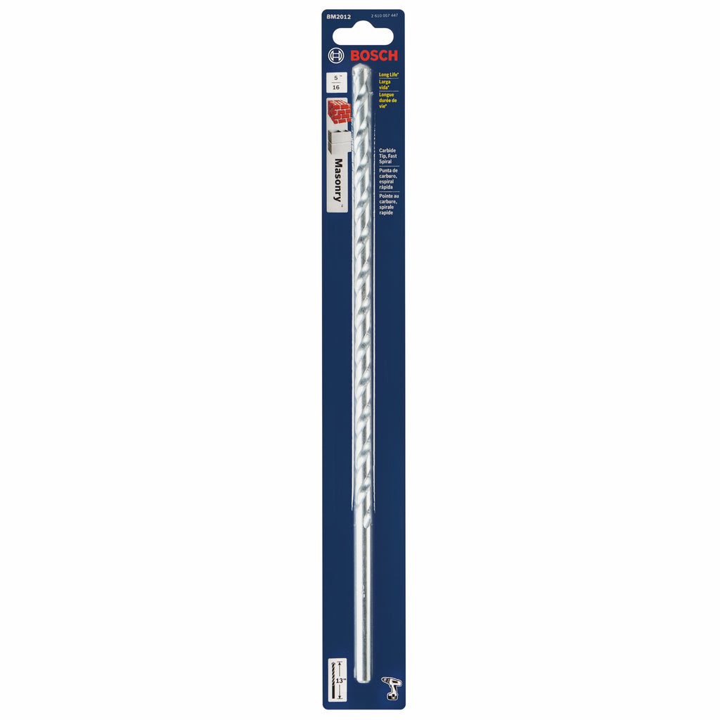 Bosch BM2012 5/16 In. X 11 In. X 13 In. Fast Spiral Rotary Masonry Drill Bit