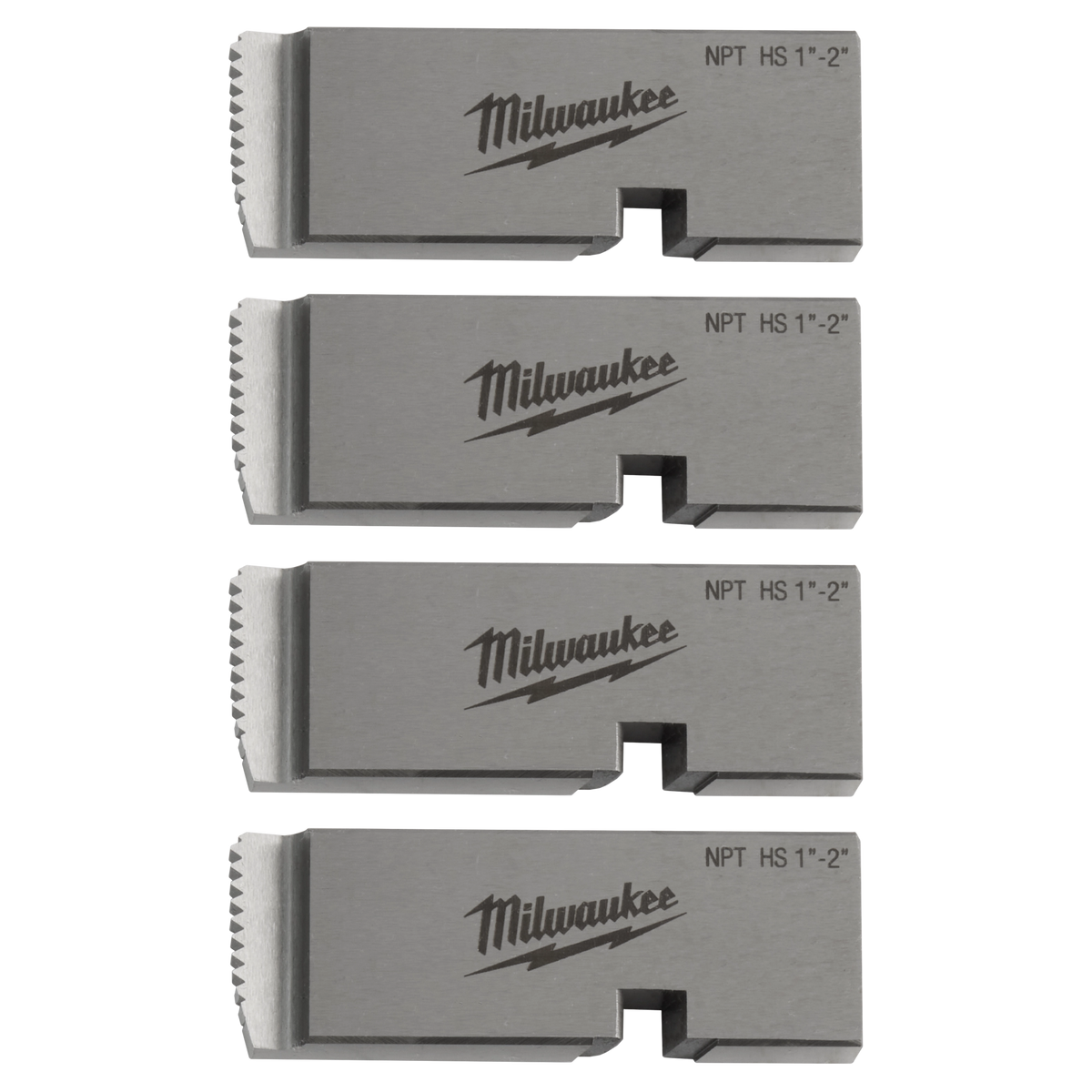 Milwaukee 1"-2" HIGH SPEED NPT Universal Pipe Threading Dies | 48-36-1204