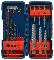Bosch BSPE6D 12 pc. High-Carbon Steel Spiral Flute Screw Extractor Set