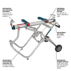 Bosch T4B Gravity-Rise Miter Saw Stand with Wheels