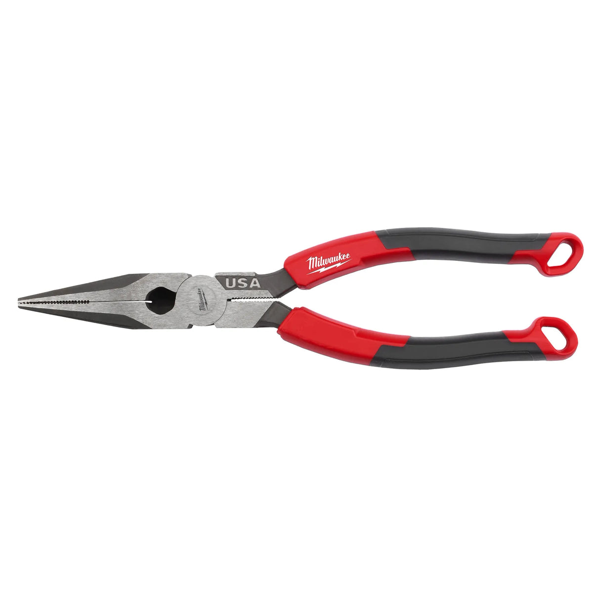 Milwaukee 8" Long Nose Comfort Grip Pliers (USA) | MT555