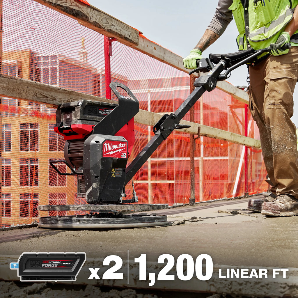 Milwaukee MX FUEL 24" Walk-Behind Edging Trowel Kit | MXF324-2HD