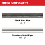1/2" - 1" IPS-P Jaw & Pivoting Press Ring Kit for M12™ FORCE LOGIC™ Press Tool