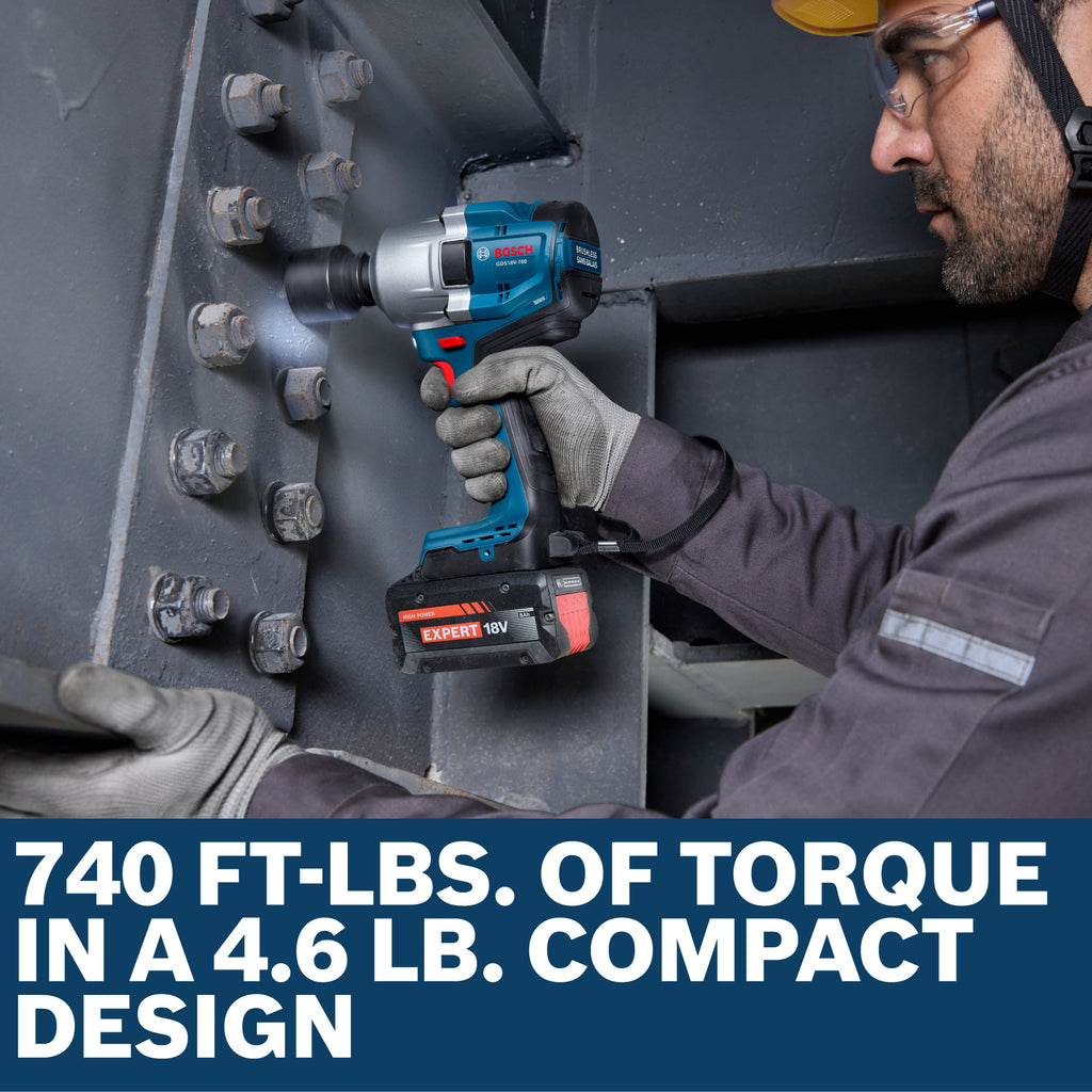 Bosch GDS18V-780N 18V Brushless ½ In. Mid-Torque Impact Wrench (Tool Only)