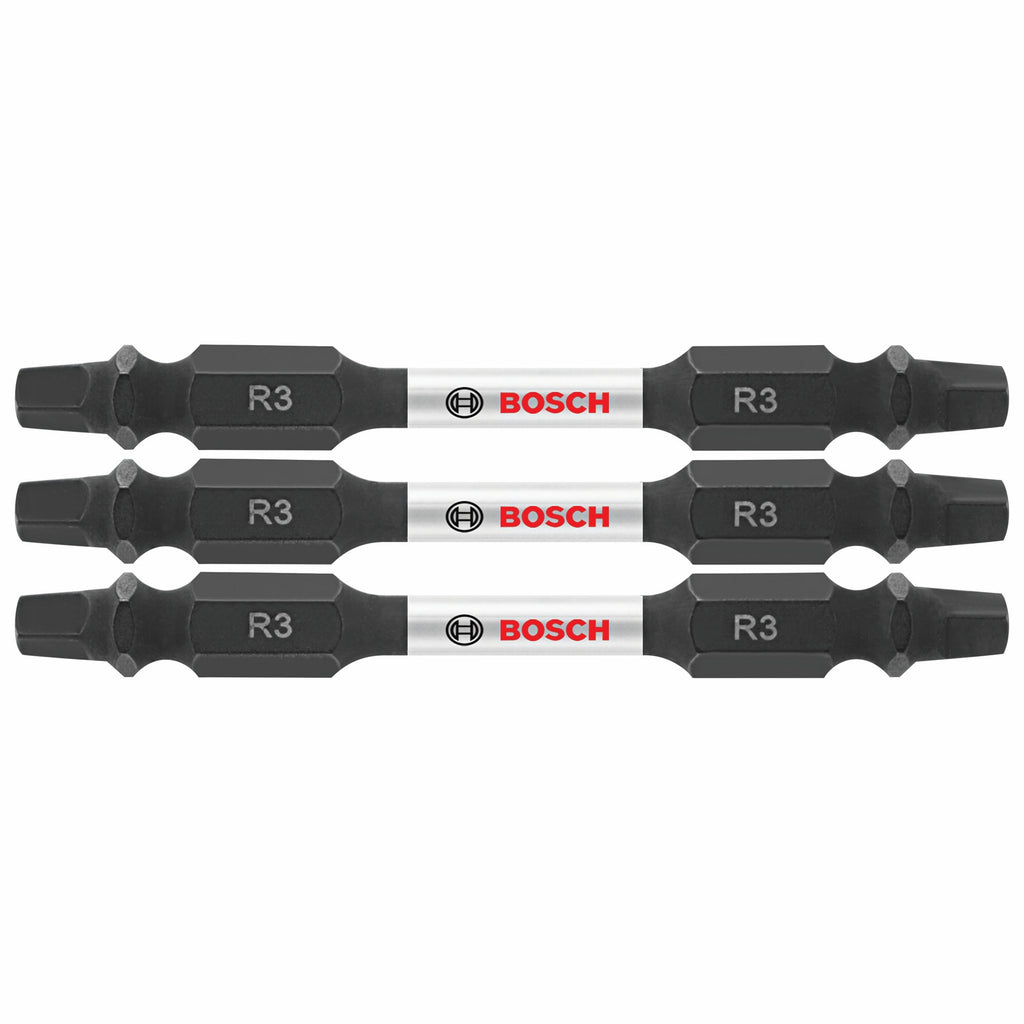 Bosch ITDESQ32503 3 pc. Impact Tough 2.5 In. Square #3 Double-Ended Bits