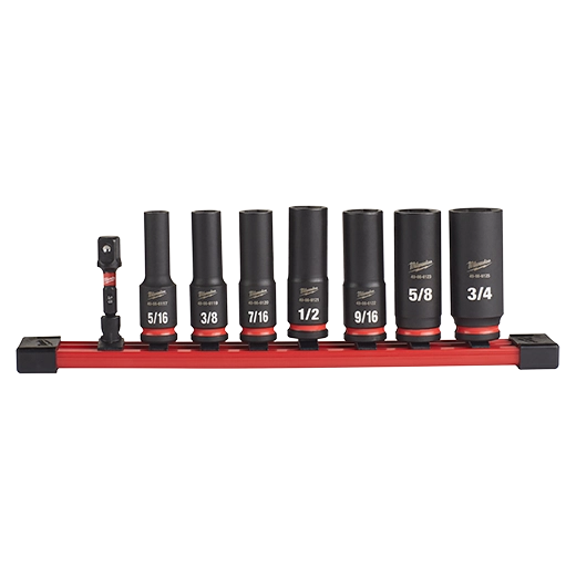 8PC SHOCKWAVE™ Impact Duty 3/8" Drive SAE Deep 6 Point Socket Set - 49-66-7024 - image 2