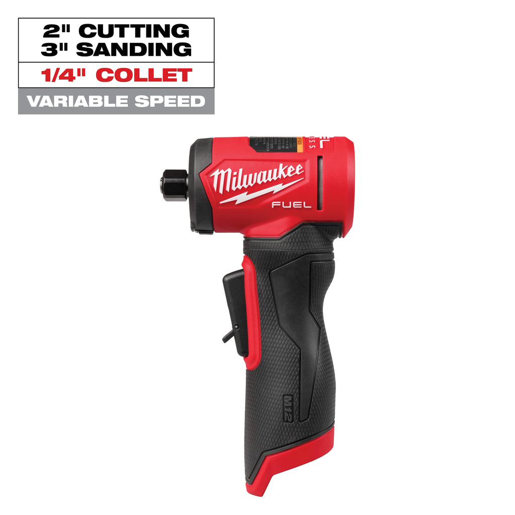 Milwaukee M12 FUEL 1/4" Right Angle Die Grinder – Configuration Options