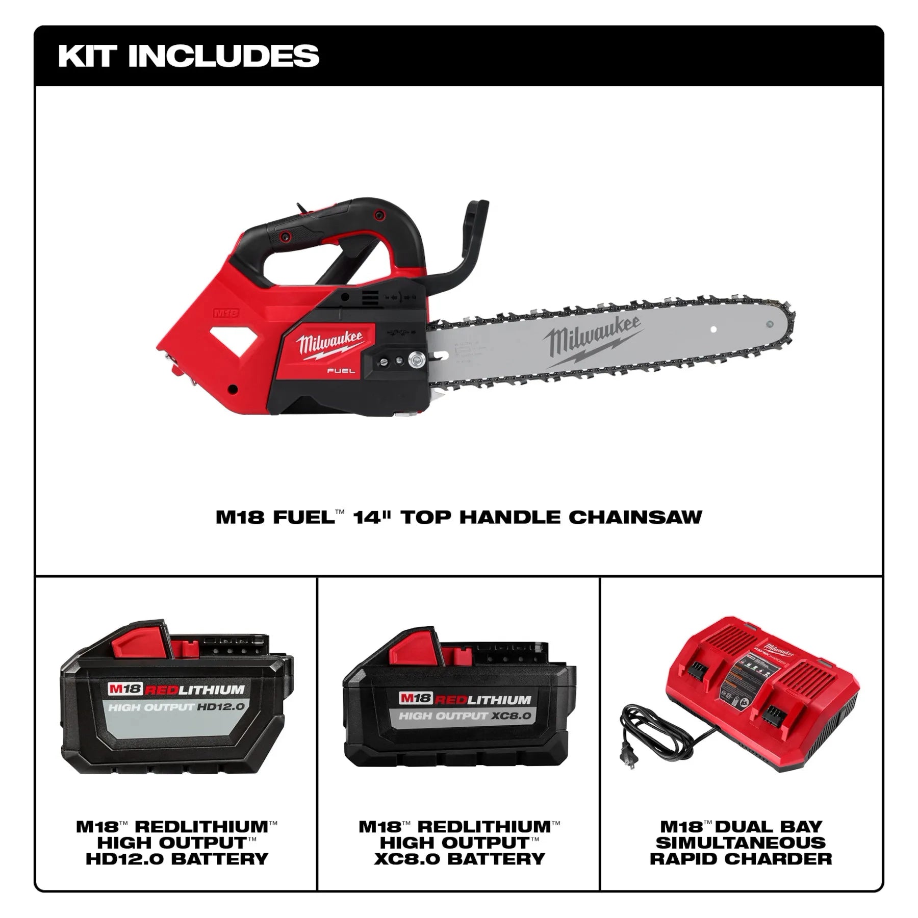 M18 FUEL™ 12" Top Handle Chainsaw