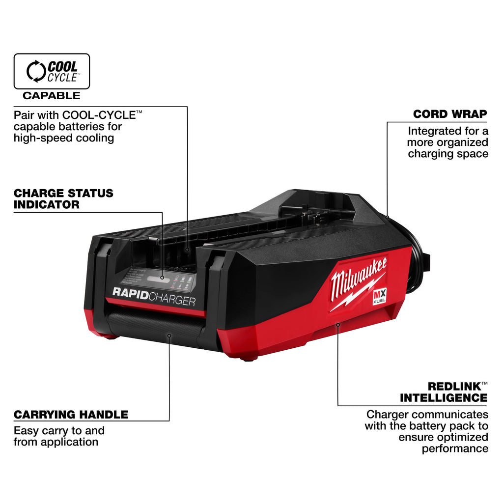 Milwaukee MX FUEL Rapid Charger | MXFRC