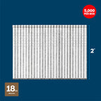 Bosch GNH18G200GV 2 In. x 18ga Brad Nails (5000 Per Box)