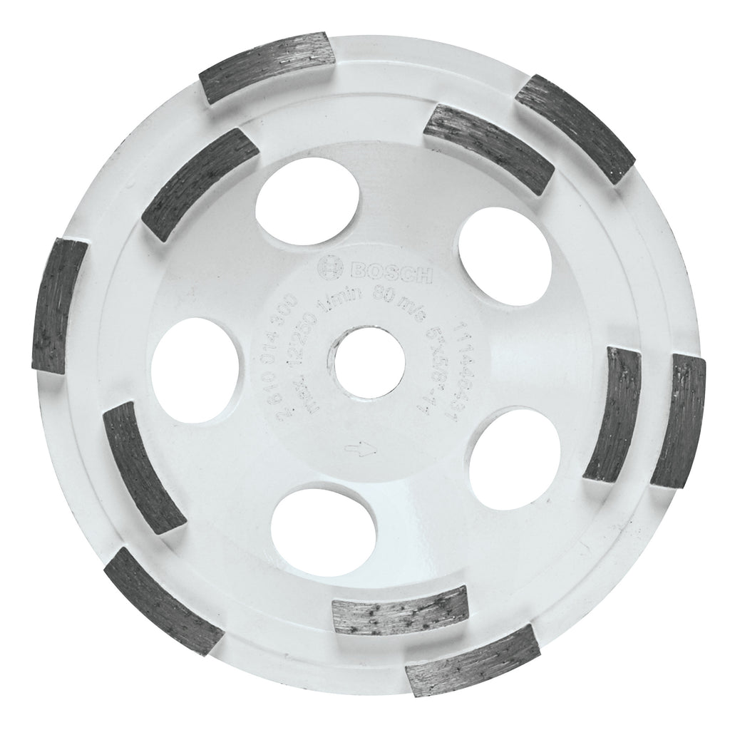 Bosch DCDR0502 5 In. Double Row Segmented Diamond Cup Wheel