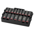 Milwaukee SHOCKWAVE Impact Duty Socket 1/2” Dr 16-Piece MM TRAY Set | 49-66-6818