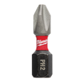 Milwaukee SHOCKWAVE Impact Duty 1" Phillips #2 Insert Bits (25 PK) | 48-32-4112